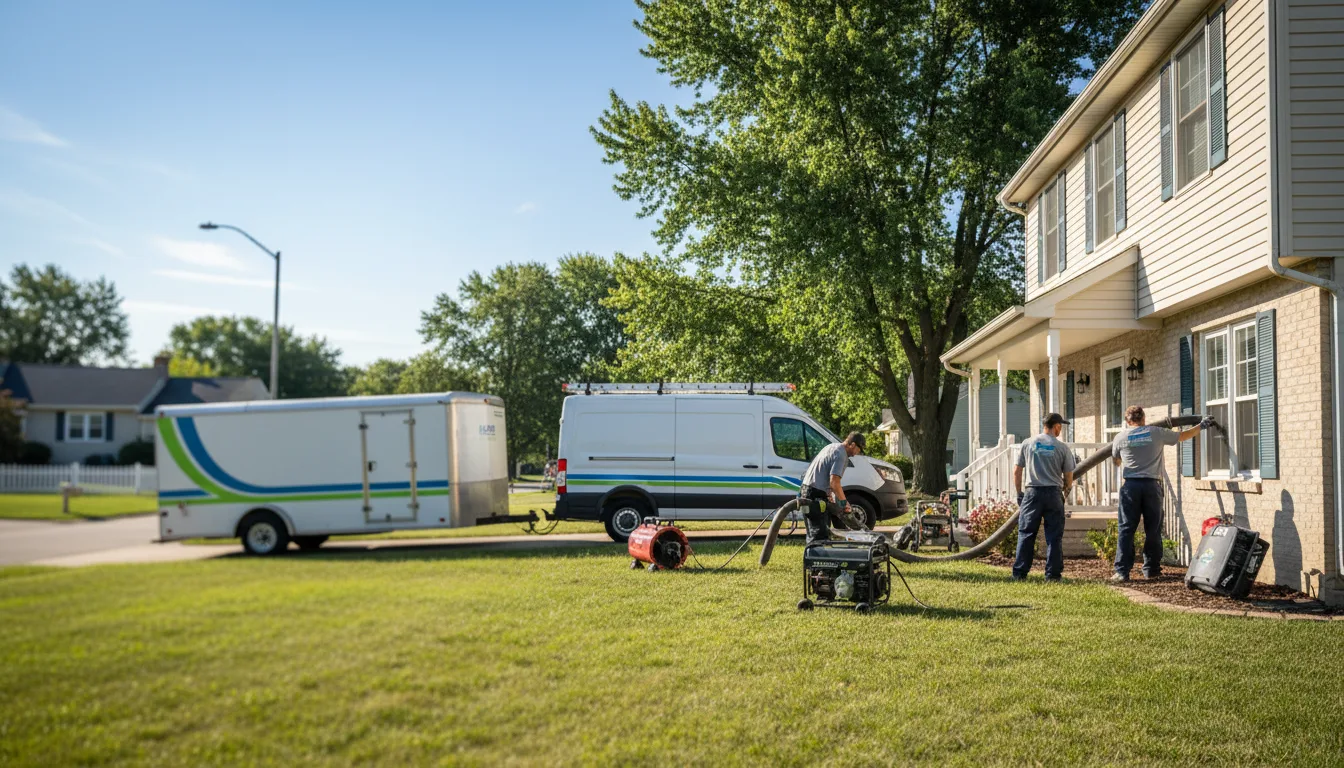 Flooded Basement Restoration And Cleanup With Repair in Cantril, IA near me